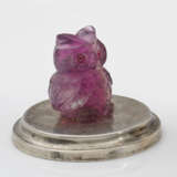 Miniatur-Eule m Stil von Karl Fabergé. Amethyst un… - Foto 1
