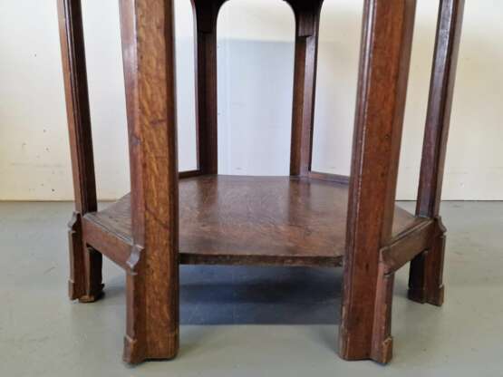 Art Nouveau octagonal table Oak - photo 5