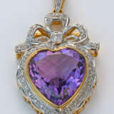 Amethyst-Anhänger im viktorianischen Stil Gelbgold… - photo 1