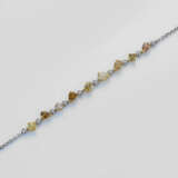Charmantes Fancy Diamant-Armband Weißgold, gest. 7… - фото 1