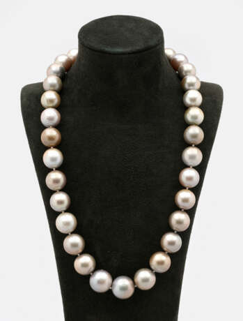Elegantes Südsee-Perlcollier Einreihige Kette aus … - фото 1