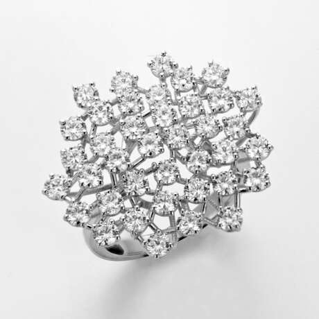 Glamouröser Brillantring Weißgold, gest. 750. Scha… - Foto 1