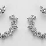 Paar elegante Diamant-Creolen Weißgold, gest. 750.… - Foto 1