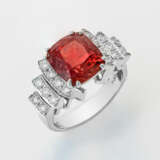 Burma Spinellring mit Brillanten Weißgold, gest. 7… - Foto 1