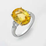 Exquisiter Intense Yellow-Sri Lanka Saphirring mit… - photo 1