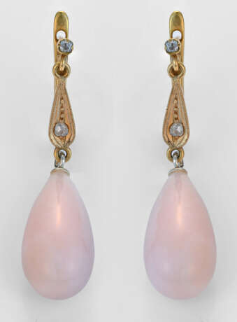 Engelshaut-Korallen-Pendeloques Gelbgold, 14 ct.; … - photo 1