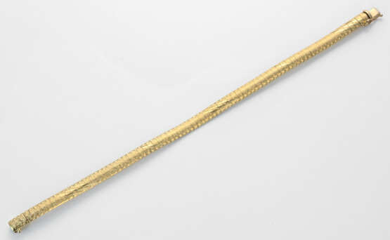 Feines Gold-Armband Gelbgold, gest. 14 ct.; Schmal… - photo 1