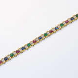 Klassisches Multicolor-Armband Gelbgold, gest. 750… - photo 1