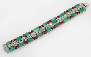 Tutti Frutti-Armband im Stil von Cartier der 1920e…