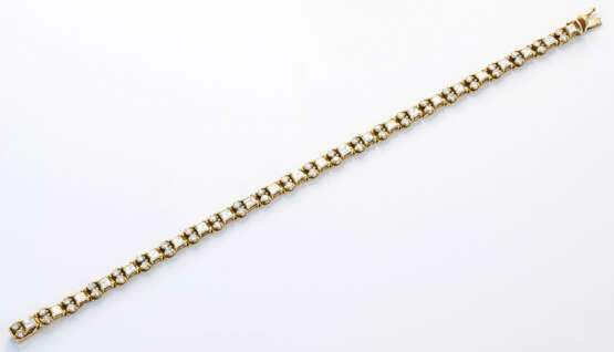 Modernes Diamant-Rivière-Armband Gelbgold, gest. 1… - фото 1