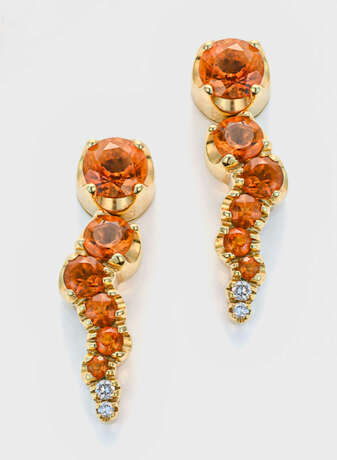 Paar Citrin-Ohrringe von Pasquale Bruni Gelbgold, … - photo 1