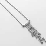 Feines Diamant-Collier Weißgold, gest. 585. Mittel… - photo 1