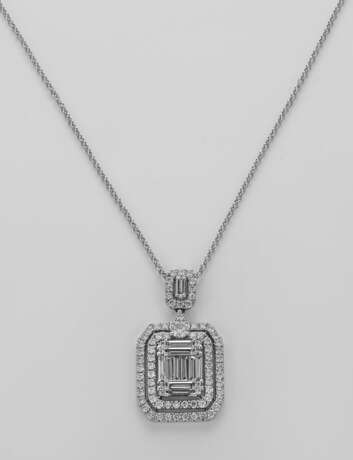Hochfeiner Diamantanhänger Weißgold, gest. 750. Sc… - Foto 1
