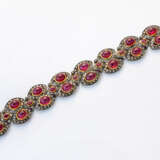 Prachtvolles Belle Epoque Rubin-Armband Silber und… - фото 1