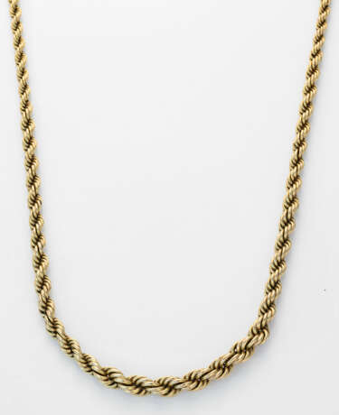 Klassisches Kordelband-Collier Gelbgold, 14 k. Lei… - Foto 1