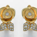 Paar charmante Brillant-Ohrringe Roségold, gest. 5… - photo 1