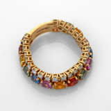 Multicolor-Saphir-Brillantring von Rüschenbeck Ros… - Foto 1