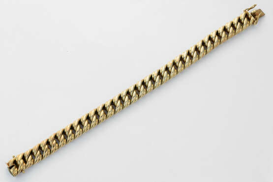 Klassisches Glieder-Armband Gelbgold, gest. 585. B… - photo 1