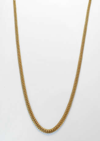 Klassisches Gold-Collier Gelbgold, gest. 750. Flac… - photo 1