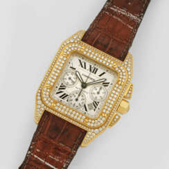 Cartier-Herrenarmbanduhr "Santos 100 Chronograph X…