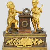 Empire-Tintenfass Bronze, dunkel patiniert und tei… - photo 1