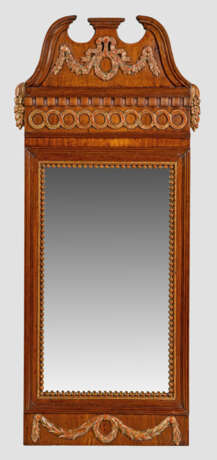 Louis XVI-Wandspiegel Mahagoni, furniert sowie Hol… - photo 1