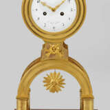 Directoire-Pendule Bronze, feuervergoldet und bord… - photo 1
