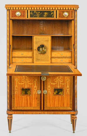 Louis XVI-Sekretär "à abbatant" mit Chinoiseriedek… - Foto 2
