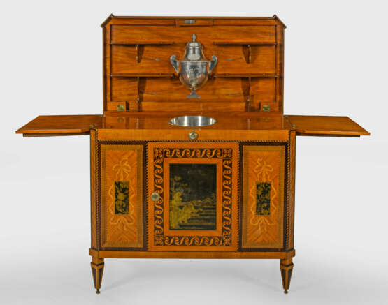 Louis XVI-Klappbuffet mit Chinoiseriedekor Palisan… - Foto 2