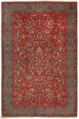 Großer alter Isfahan-Teppich Persien. Um 1950. Wol…