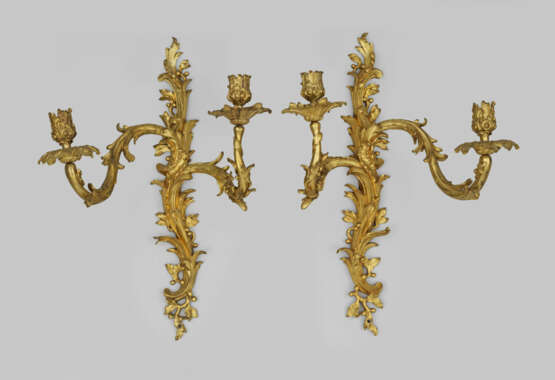 Paar feine Louis XV-Wandappliken aus der Couronné-… - фото 2