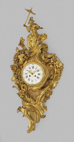 Große höfische Louis XV-Carteluhr Bronze, feuerver… - photo 1