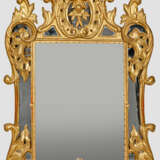 Louis XV-Wandspiegel Holz, geschnitzt, gefasst und… - photo 1