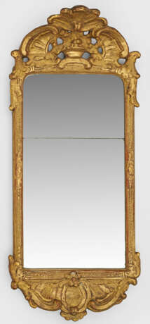 Gustavianischer Wandspiegel Holz, geschnitzt, gefa… - photo 1