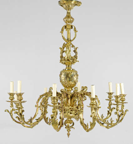 Prachtvoller Louis XV-Deckenleuchter 10-flg.; Bron… - фото 1