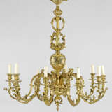 Prachtvoller Louis XV-Deckenleuchter 10-flg.; Bron… - фото 1