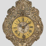 Kleine Barock-Wanduhr sog. Telleruhr. Messing, tei… - photo 1