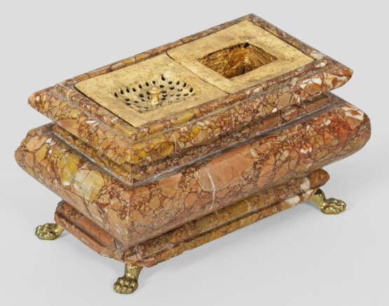 Barock-Schreibset Rotbraun, beige und gelb gemaser… - Foto 1