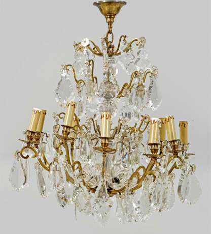 Maria Theresia-Deckenlüster 10-flg.; Messing und f… - фото 1