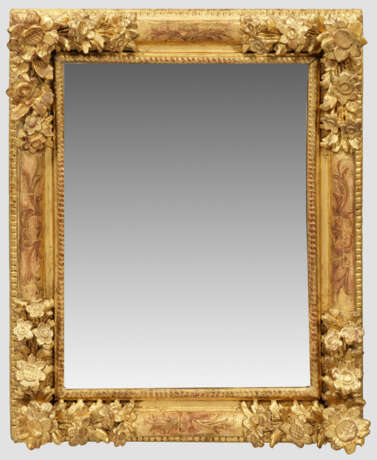 Belle Epoque-Rahmen mit Spiegelglas Holz, stuckier… - фото 1