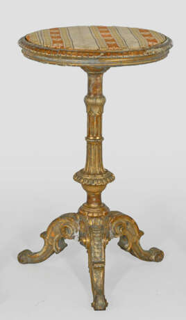 Barock-Gueridon Holz, geschnitzt, gefasst und verg… - photo 1