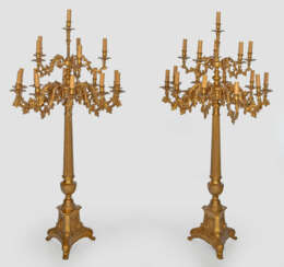 Paar monumentale Prunkgirandolen im Napoleon III-S…