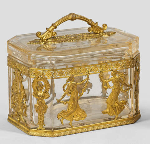 Napoleon III-Schatulle mit Figurenfries Farbloses,… - Foto 1