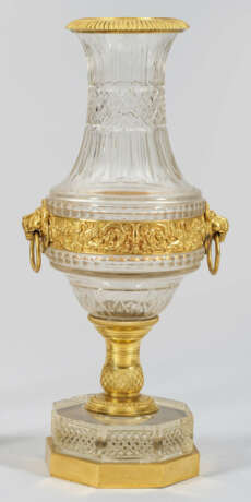 Napoleon III-Kristallvase Farbloses Kristallglas m… - фото 1