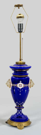 Große Napoleon III-Tischlampe 1-flg.; 2-tlg.; Dick… - Foto 1