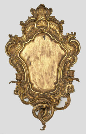 Großer Napoleon III-Wandblaker 2-flg.; Messing. Ka… - Foto 1