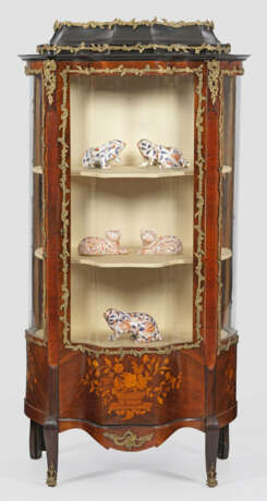 Napoleon III-Salonvitrine Palisander furniert und … - photo 1