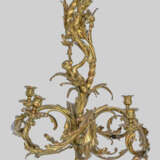 Belle Epoque-Deckenlampe 4-flg.; Bronze, vergoldet… - photo 1
