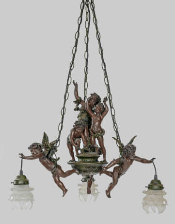 Paar dekorative Deckenlampen im Belle Epoque-Stil … - фото 1
