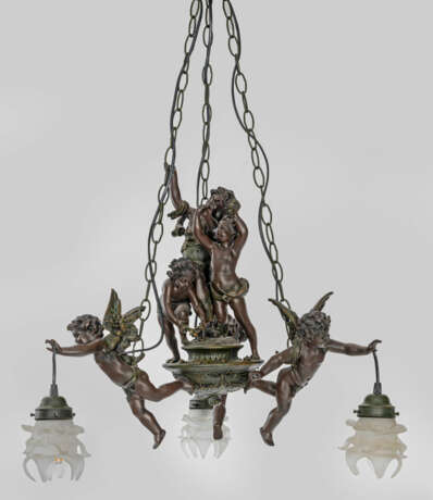 Paar dekorative Deckenlampen im Belle Epoque-Stil … - фото 2